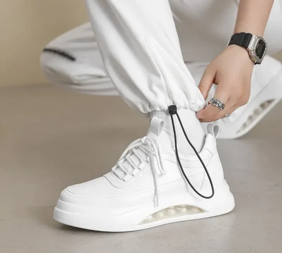 New Autumn Air Cushion Lightweight and Comfortable White Sneakers